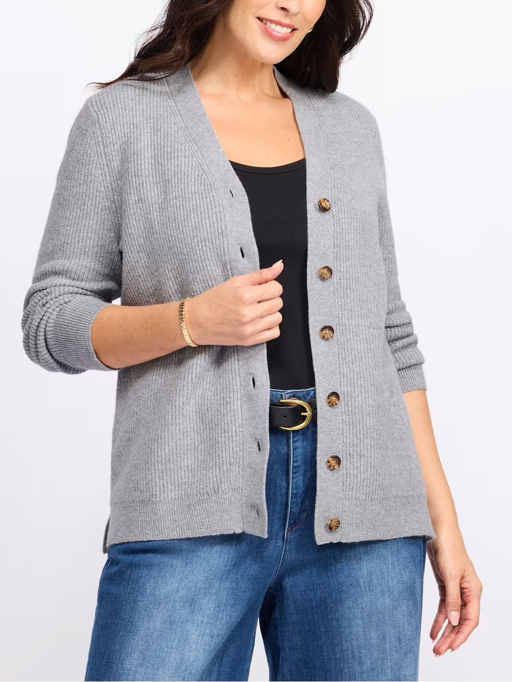 41 HAWTHORN Cozy Cash Ribbed Cardigan